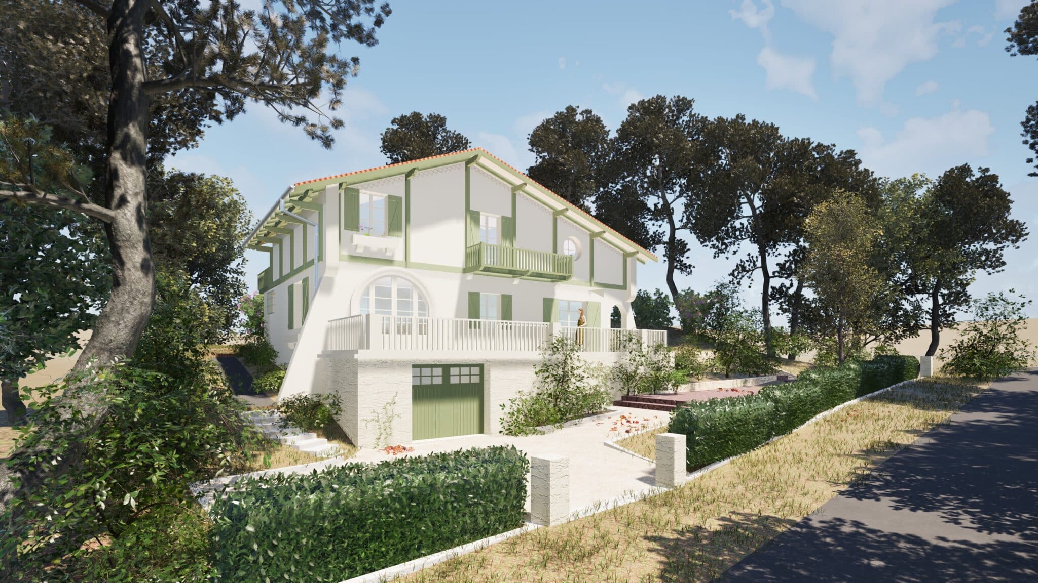 23-0108 - surélévation maison basco landaise - Hossegor